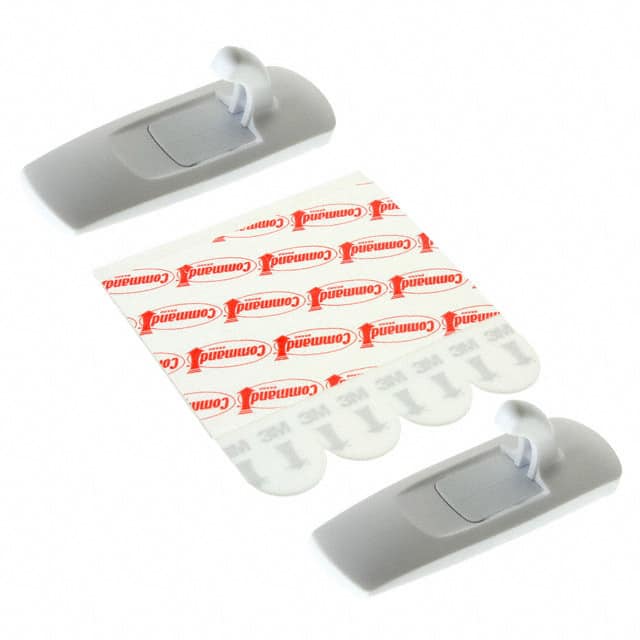 17001 MED UTILITY HOOKS 2HOOKS 4STRIPS