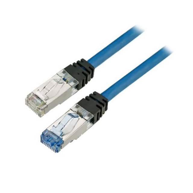 STPK6X1MBL KEYED COPPER PATCH CORD, CAT 6A,