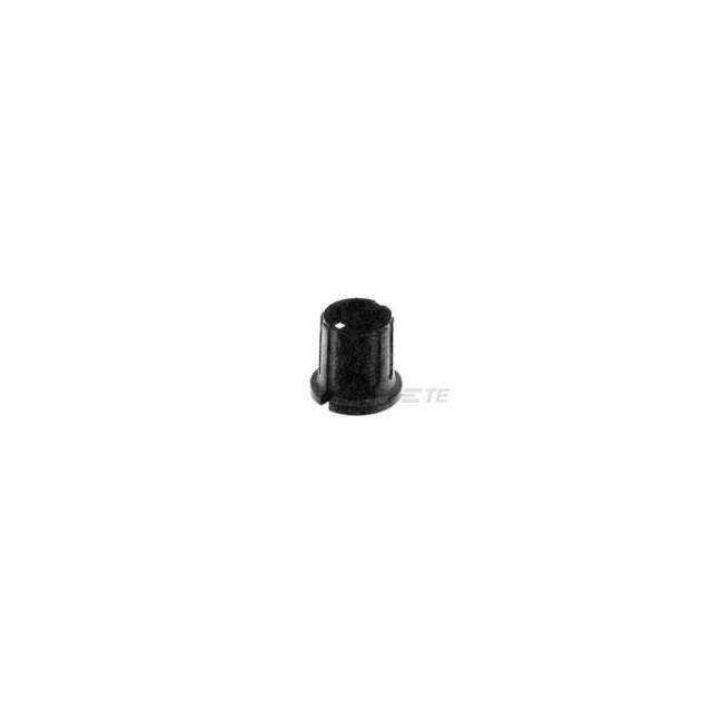 1-1437625-1 PKX100B1/4=KNOB BLACK MATTI