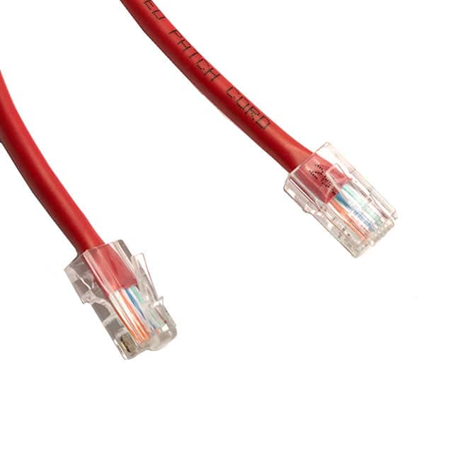 298-003R-RH CAT5E NON- MOLD RED 3FT