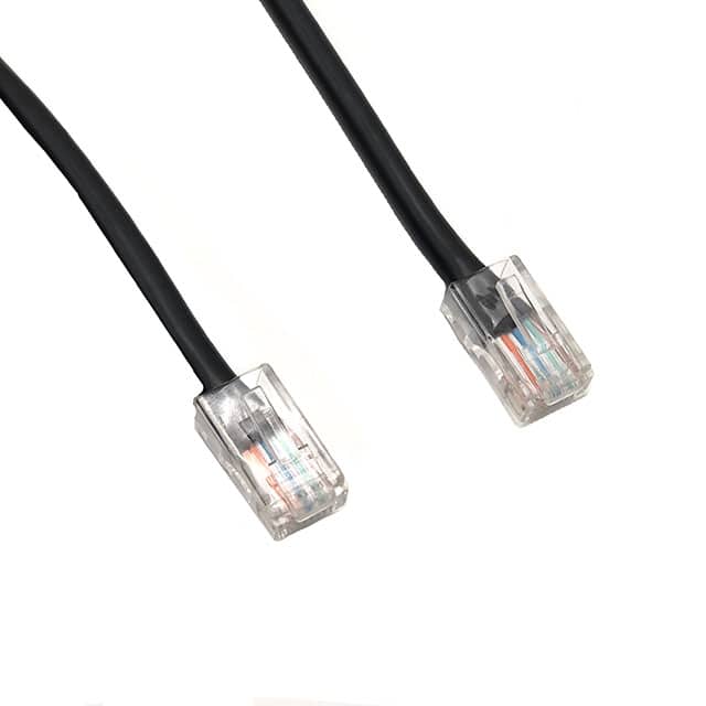 298-003BK-RH CAT5E NON- MOLD BLACK 3FT