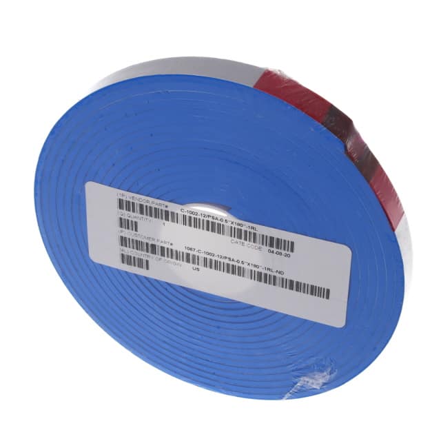 C-1002-12/PSA-0.5"X180"-1RL FOAM 0.50"X180" THERMOPLAST BLUE