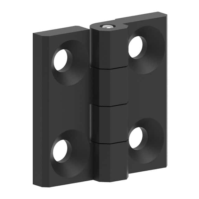 129912 MINI LEAF HINGE 30X30 ZAMAK BLAC