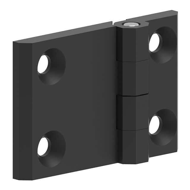 399125 LEAF HINGE 60X90 ZAMAK BLACK POW