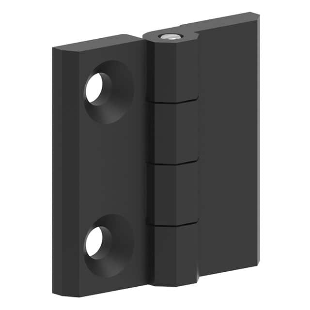 299122 LEAF HINGE 40X40 ZAMAK BLACK POW