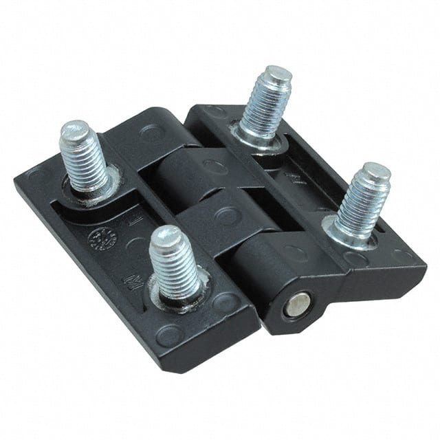 399121 LEAF HINGE 60X60 ZAMAK BLACK POW