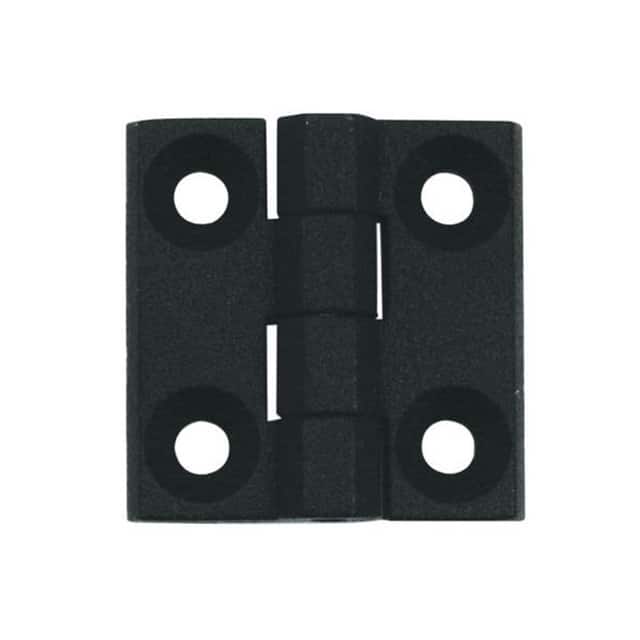 399124 LEAF HINGE 60X60 ZAMAK BLACK POW