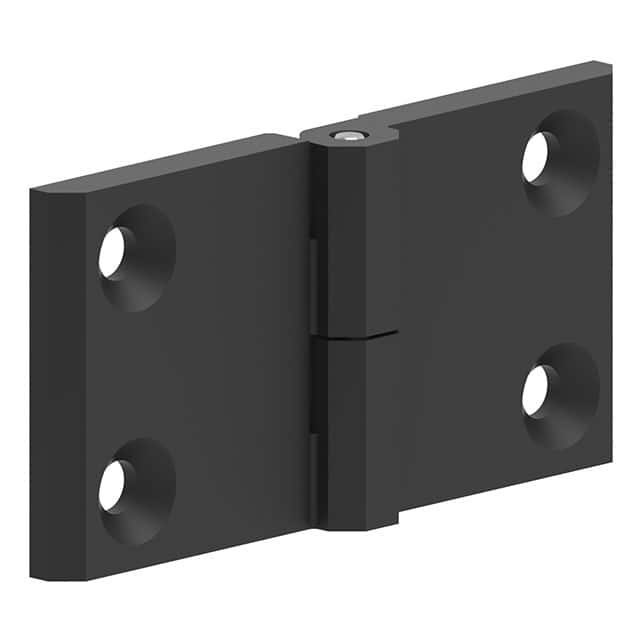 399126 LEAF HINGE 60X120 ZAMAK BLACK PO