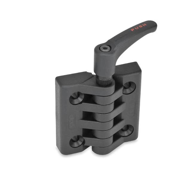 6MTDB LOCKABLE PLASTIC HINGE, 2X2 BORE