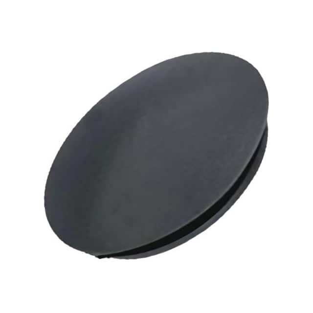 10825B HOLE PLUG 0.252" PVC BLACK