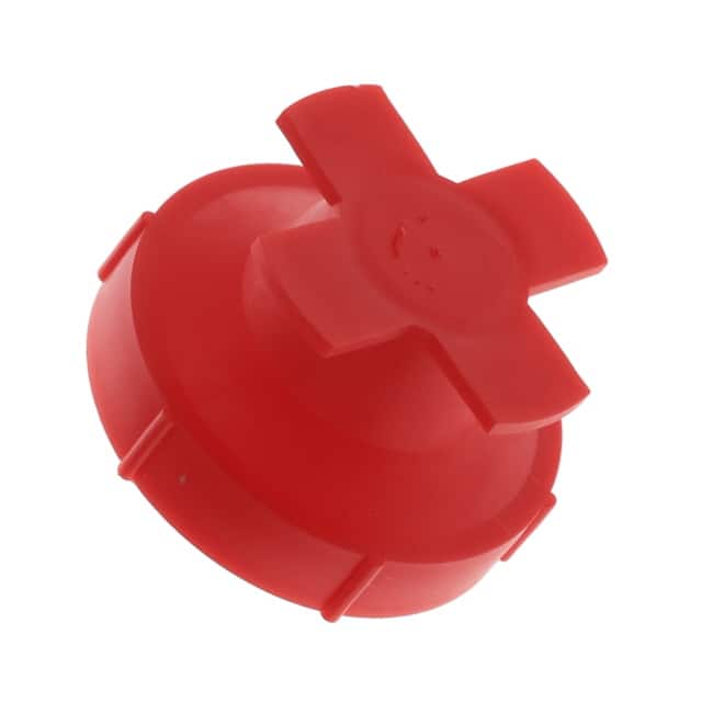 UN9764A UNIVERAL THREADED PLUG:LDPE RED,