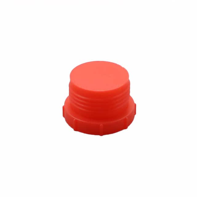 TF50A THREADED PLUG:LDPE, RED, 1-3/16"