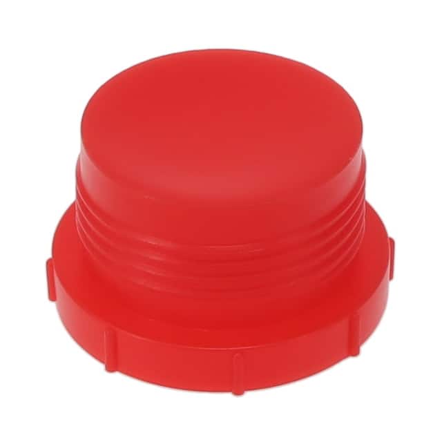 TF60A THREADED PLUG:LDPE, RED, 1-7/16"