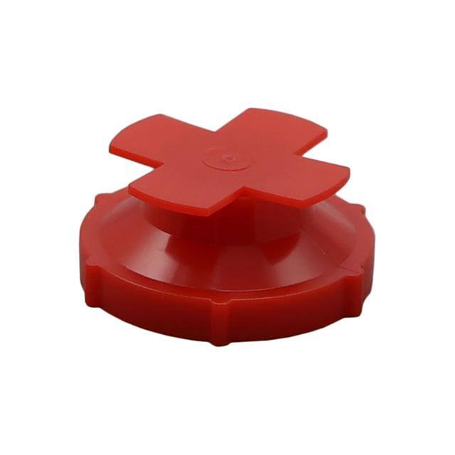 UN9774A UNIVERAL THREADED PLUG:LDPE RED,