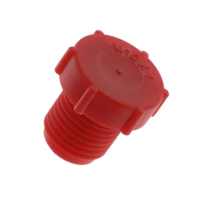 12012A METRIC THREADED PLUG:LDPE, RED,