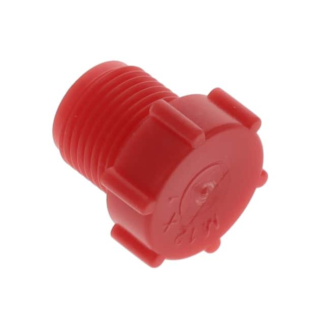 12013A METRIC THREADED PLUG:LDPE, RED,