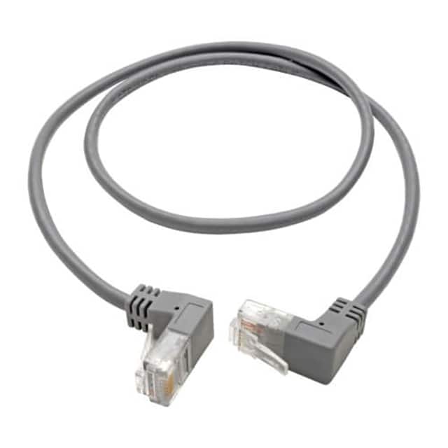 N201-SR1-GY CABLE MOD 8P8C R/A PLUG-PLUG 1'
