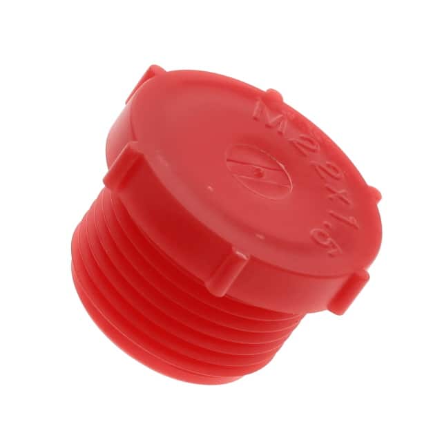 10128A METRIC THREADED PLUG:LDPE, RED,