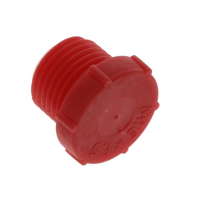 12019A METRIC THREADED PLUG:LDPE, RED,