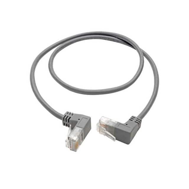 N201-SR2-GY CABLE MOD 8P8C R/A PLUG-PLUG 2'