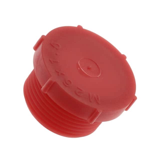 12023A METRIC THREADED PLUG:LDPE, RED,