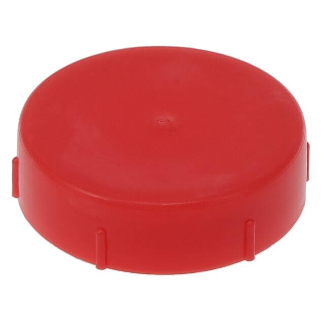 12126A METRIC THREADED CAP:LDPE RED,M52