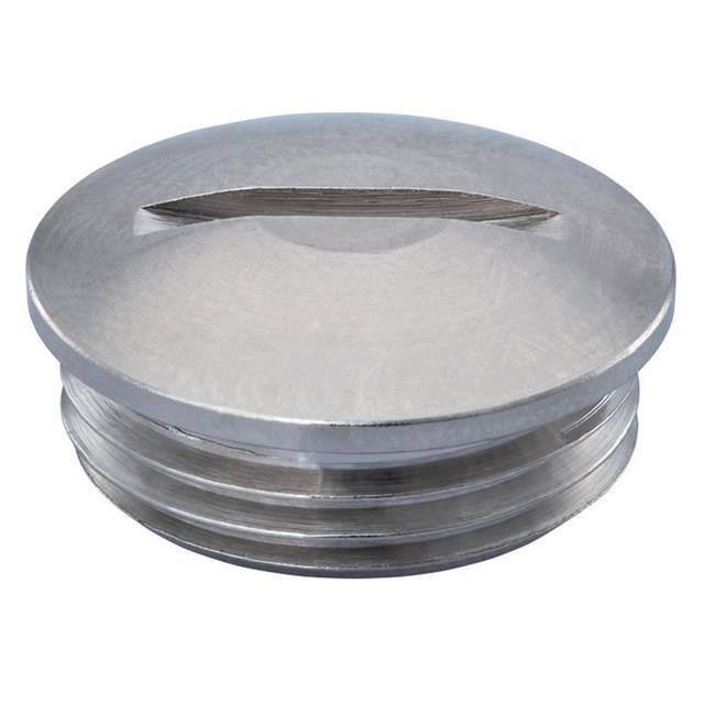 DM-25-BR DOME PLUG NICKEL M25X1.5 BRASS