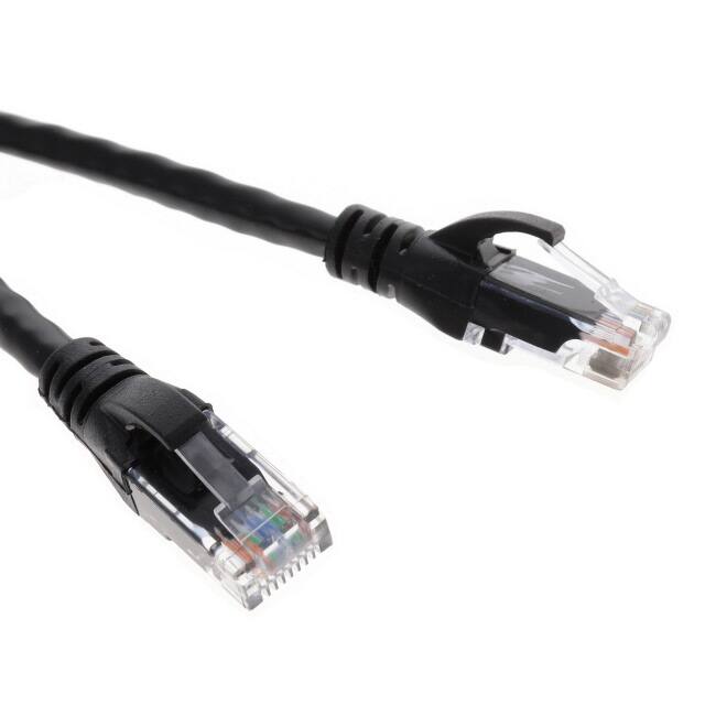 AMJE0909-0200-BKB-24 CABLE MOD 8P8C PLUG-PLUG 6.56'