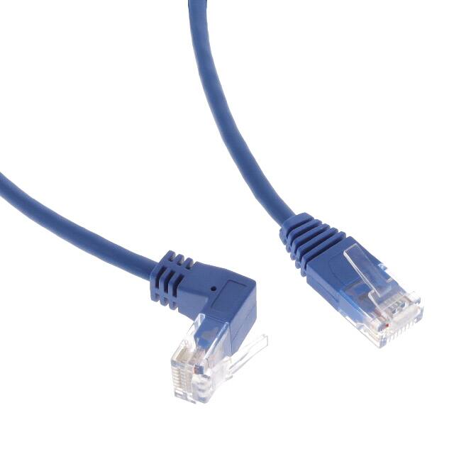 N204-S05-BL-UP UP-ANGLE CAT6 GIGABIT MOLDED SLI