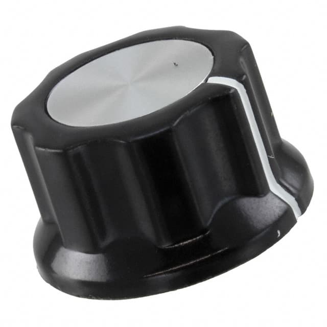 MPKES90B14 KNOB FLUTED W/SKIRT 0.250" PLAST