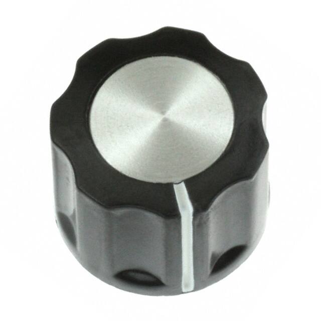 PKE60B1/4 KNOB FLUTED 0.250" PLASTIC