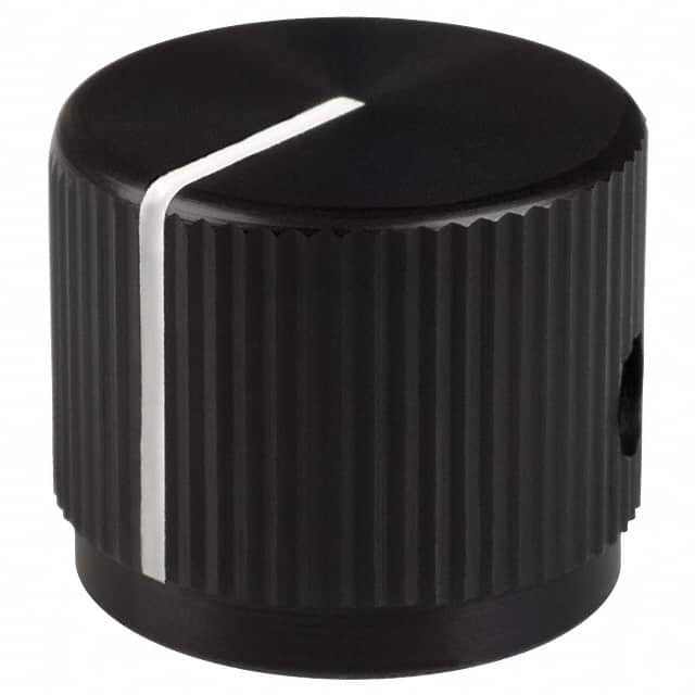 JD-75-2-6 KNOB KNURLED 0.125" METAL
