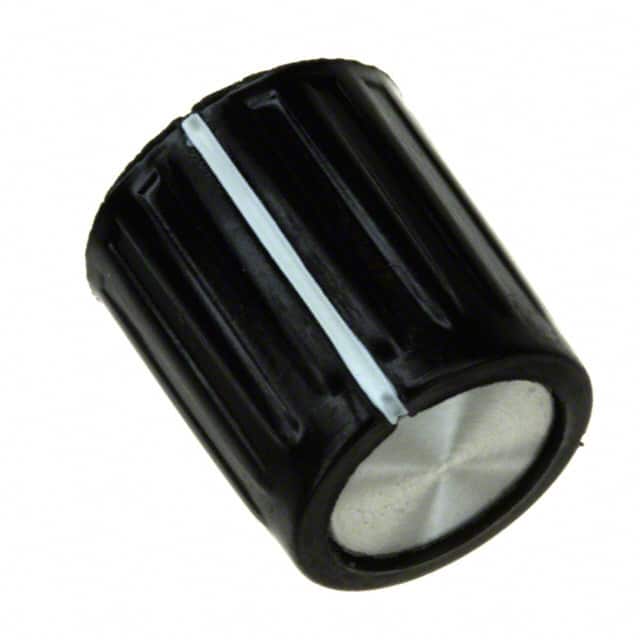 MPKG40B18 KNOB RIBBED 0.125" PLASTIC