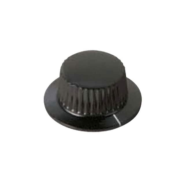1610AA KNOB KNURLED W/SKIRT 0.250" PHEN