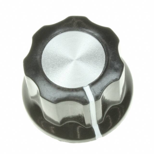 PKES60B1/8 KNOB FLUTED W/SKIRT 0.126" PLAST