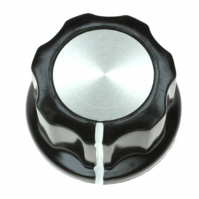 PKES90B1/4 KNOB FLUTED W/SKIRT 0.250" PLAST