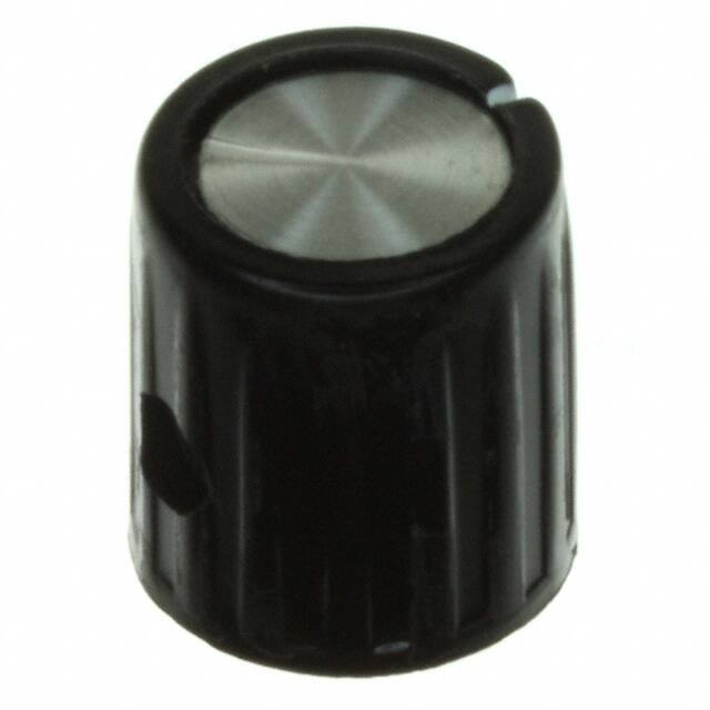 PKG40B1/8 KNOB RIBBED 0.126" PLASTIC