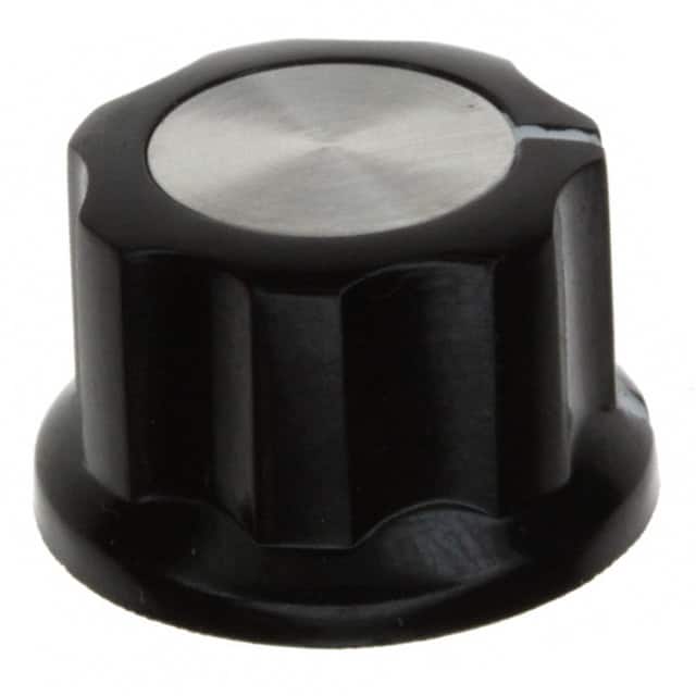 PKES70B1/4 KNOB FLUTED W/SKIRT 0.250" PLAST