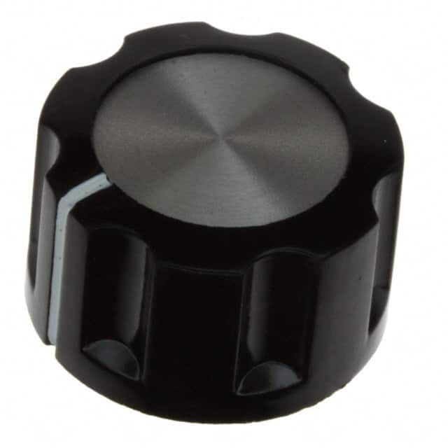 PKE90B1/4 KNOB FLUTED 0.250" PLASTIC