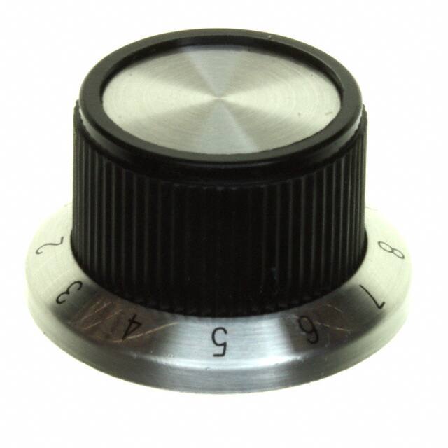 PKD70B101/4 KNOB KNURLED W/SKRT 0.250" PLAST