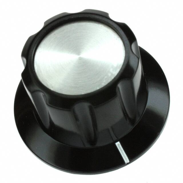 PKB90B1/4 KNOB FLUTED W/SKIRT 0.250" PLAST