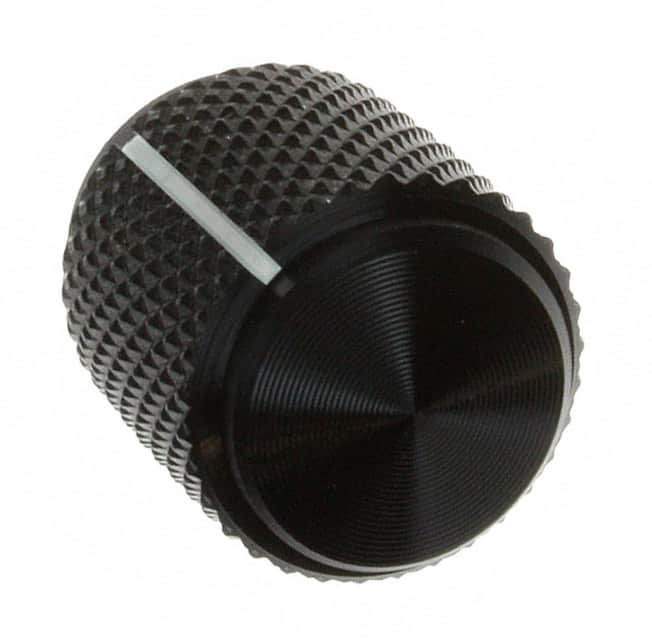 KD500B1/8 KNOB KNURLED 0.126" METAL