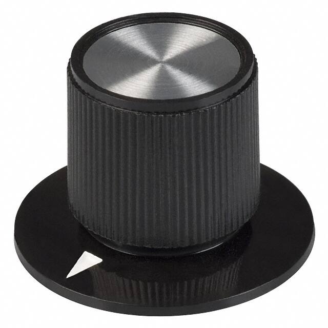 8559 KNOB KNURLED W/SKRT 0.250" PLAST