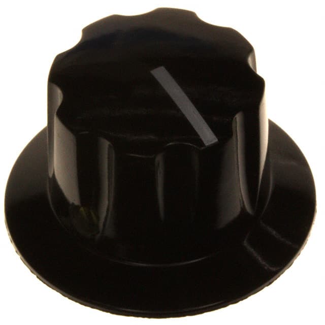 5150E KNOB FLUTED W/SKIRT 0.250" ALUM