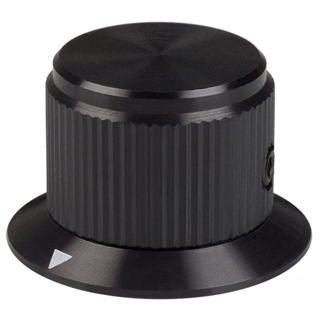 DDS-75-4-7 KNOB KNURLED W/SKRT 0.236" METAL
