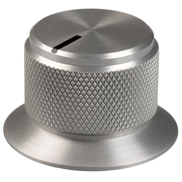 OESL-75-1-7 KNOB KNURLED W/SKRT 0.236" METAL