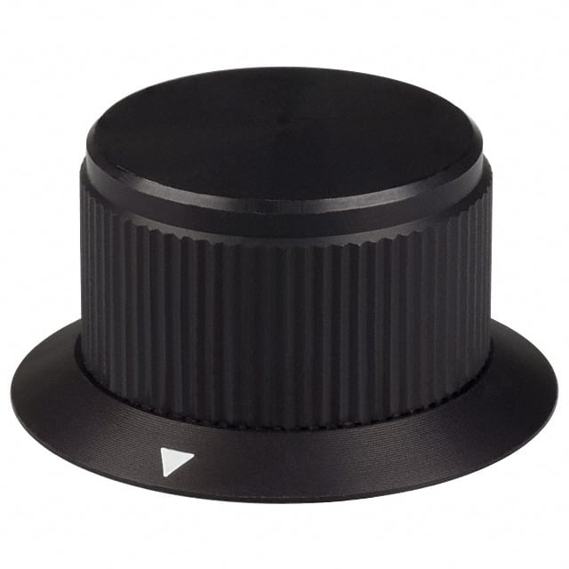 DDS-90-4-6 KNOB KNURLED W/SKRT 0.125" METAL