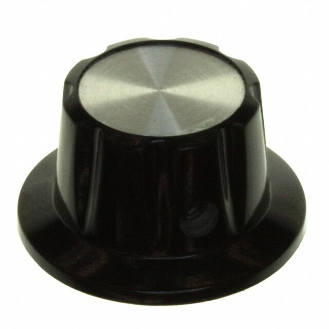 PKB70B1/4 KNOB FLUTED W/SKIRT 0.250" PLAST
