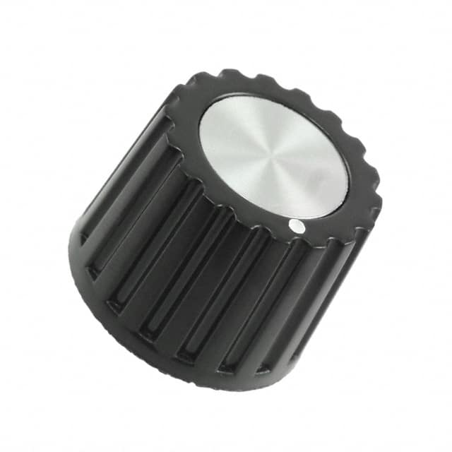 PK1100B1/4 KNOB SERRATED 0.250" PLASTIC