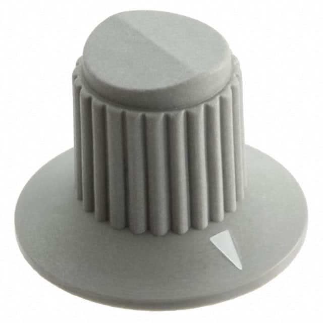 11K5015-KCNG KNOB KNURLED W/SKRT 0.250" PLAST